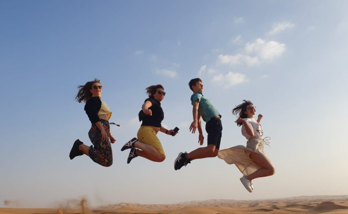 Enjoying Desert Safari
