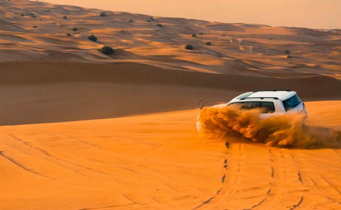 cruise ride in red dunes