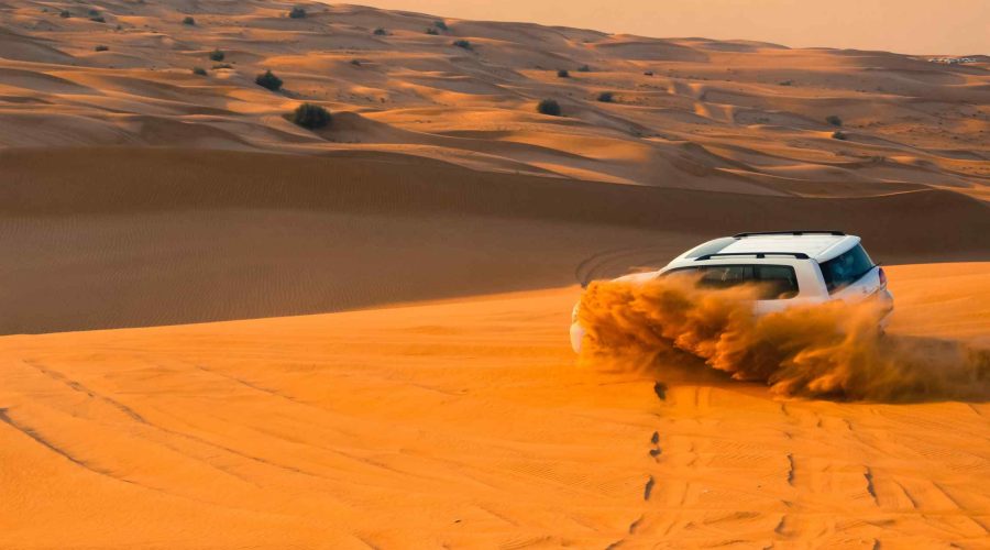 cruise ride in red dunes